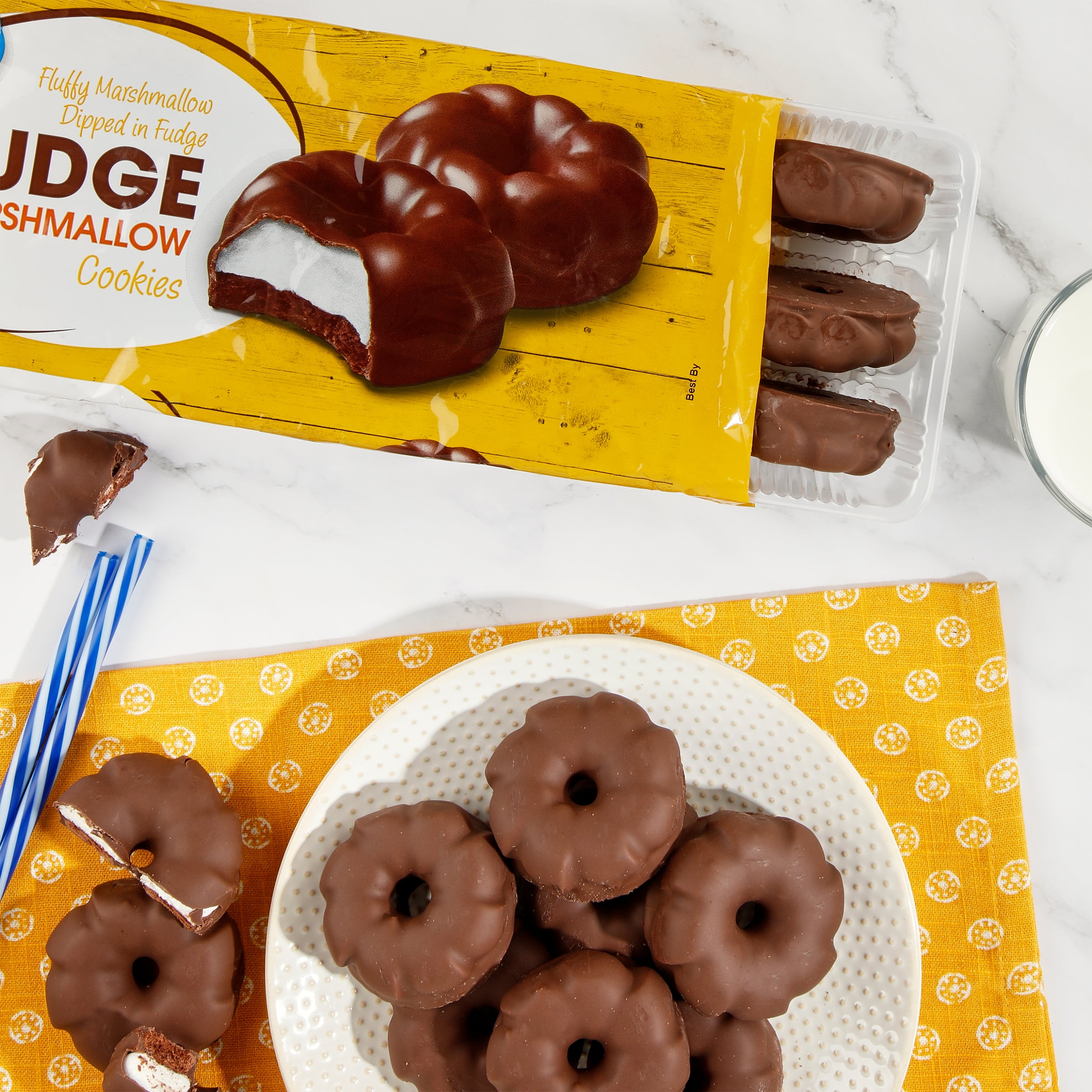 Great Value Fudge Marshmallow Cookies, 12 oz