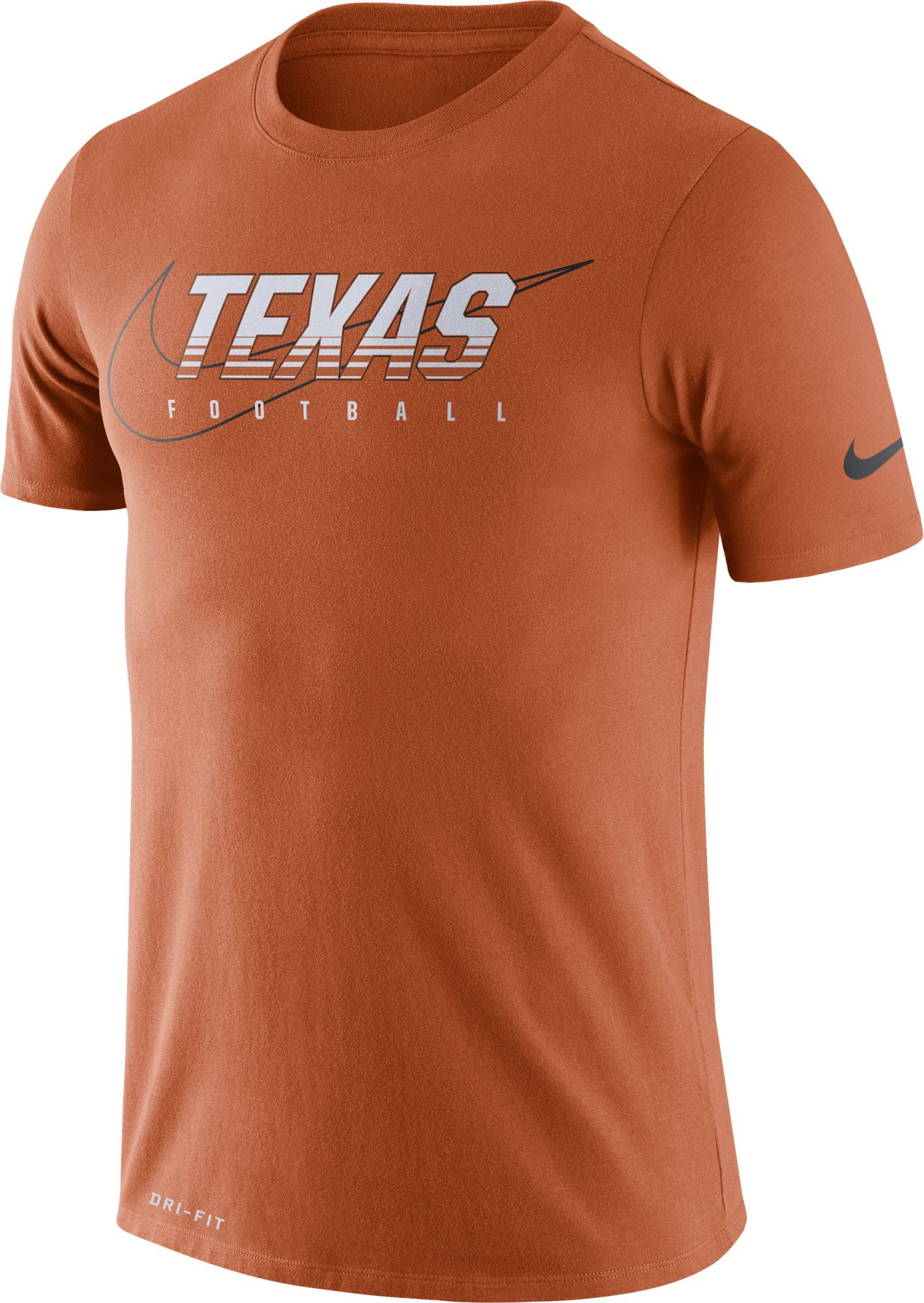 Nike Men's Texas Longhorns Burnt Orange Football Dri-FIT Cotton ...