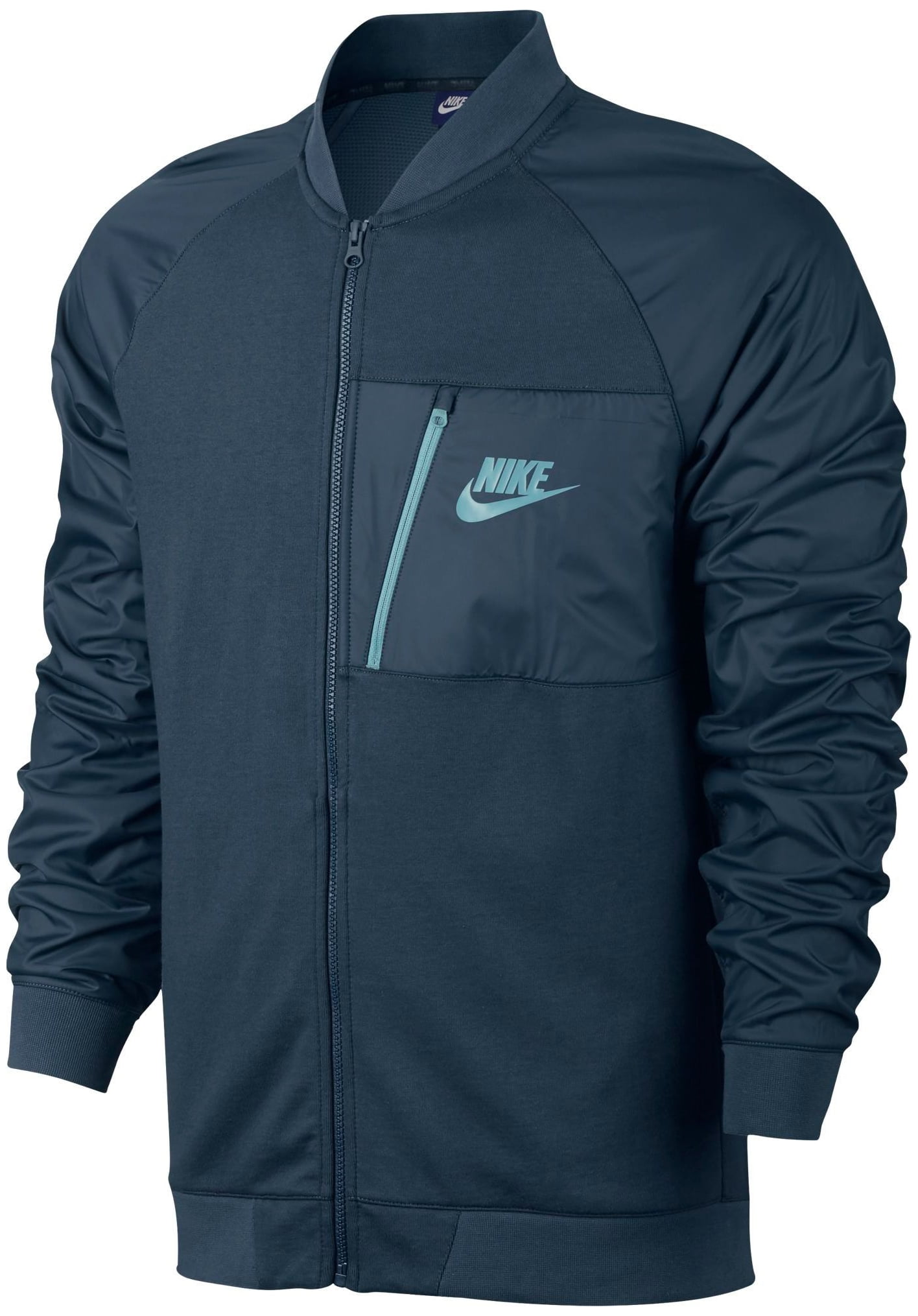 Nike Sportswear Advance 15 Fleece Squadron Blue Full-Zip Jacket Size M ...