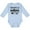 AE-Light Blue, variant on Albuquerque New Mexico Someone Loves Me Skyline Boys or Girls Long Sleeve Baby Bodysuit