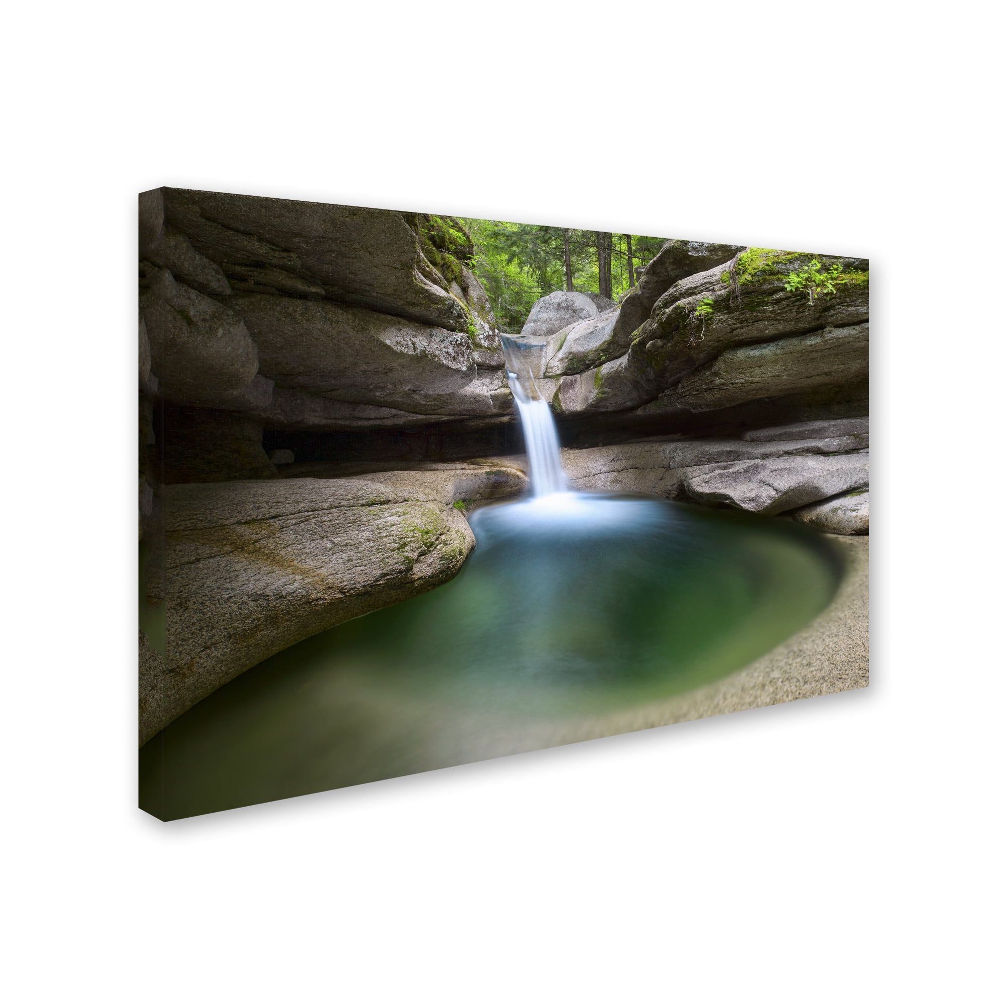 Trademark Fine Art Michael Blanchette Photography Sabbaday Green Pool Canvas Wall Art - 16x24