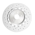 thumbnail image 2 of New Cross-Drilled Brake Disc Compatible With Audi TT RS Quattro All Submodels 2018-2022 By SHW8S0615301L, 2 of 2