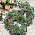 thumbnail image 4 of Qocolhg Christmas Decorations Indoor Outdoor, Christmas Tail Grass Rattan Soft Rubber Simulation Green Plant Decoration Door Frame Home Decoration Window Hanging, on Sale Clearance!, 4 of 5