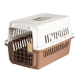 thumbnail image 1 of Jaula Transportadora Mascotas Rectangular Belug, Café con Blanco, 1 of 5