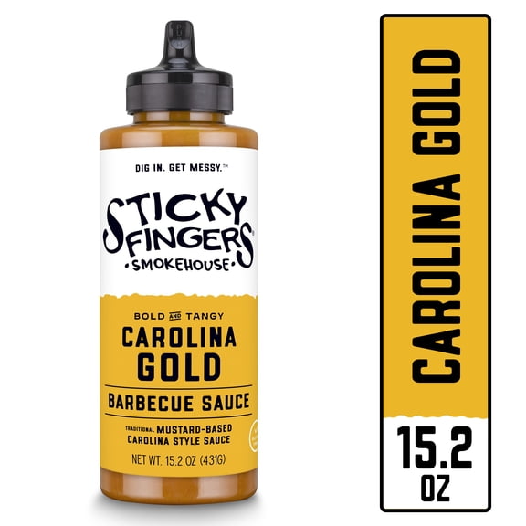 Sticky Fingers Smokehouse Carolina Gold Barbecue Sauce 15.2 oz