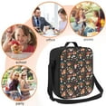 thumbnail image 5 of Defioc Mushroom Snail Print Lunch Box for Men & Women, Insulated Lunch Bag Thickened Thermal Leakproof Lunch Tote Bag for Adult Office Travel Picnic, 5 of 8