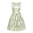 thumbnail image 4 of ROHUUQUE Women's Dirndl Dress Oktoberfest Lace Beer Festival TraditionalDresses Casual Holiday Party Dress Green, 4 of 5