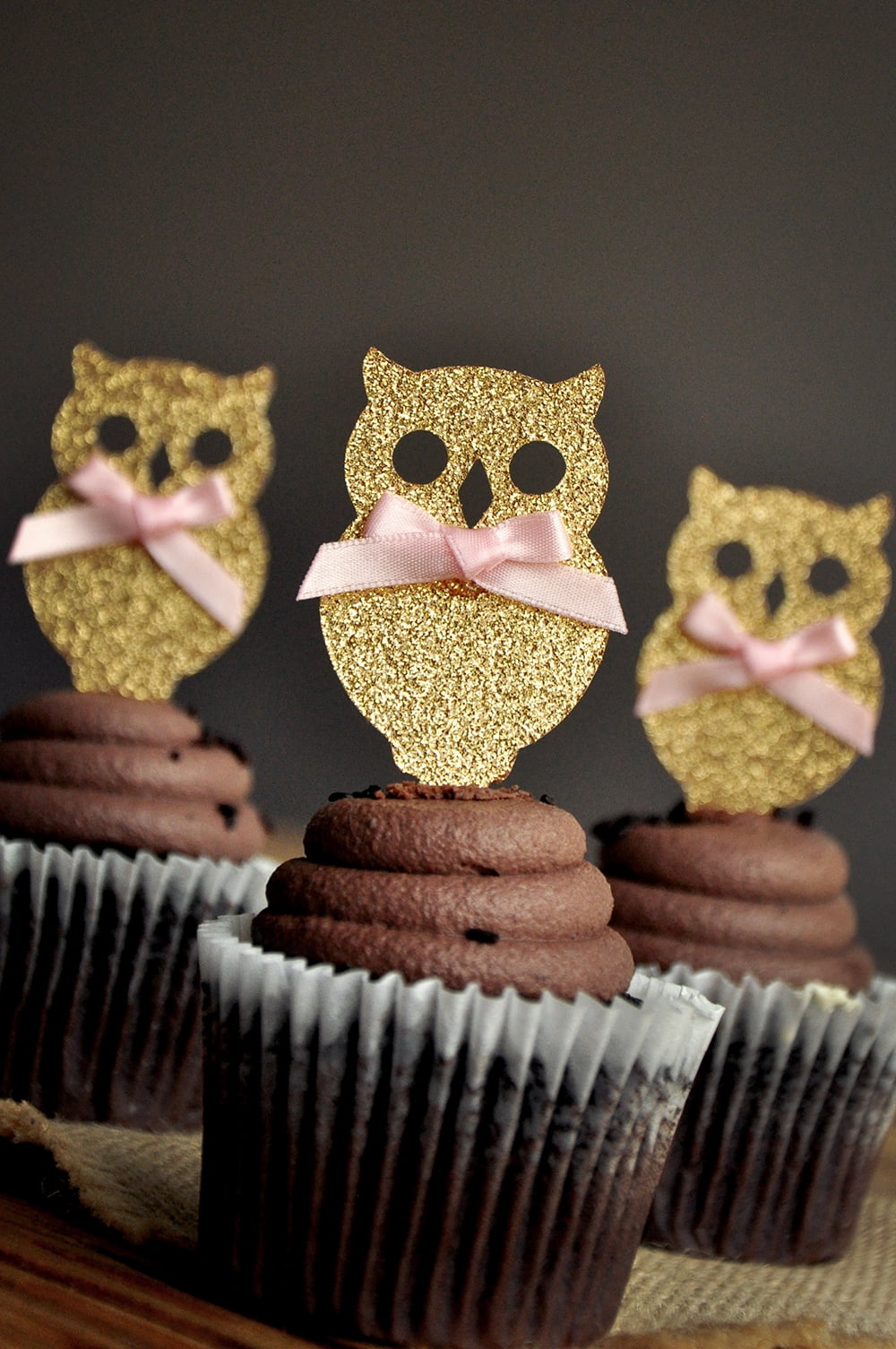 Owl Cupcake Toppers 12ct Fall Table Decor Woodland Party