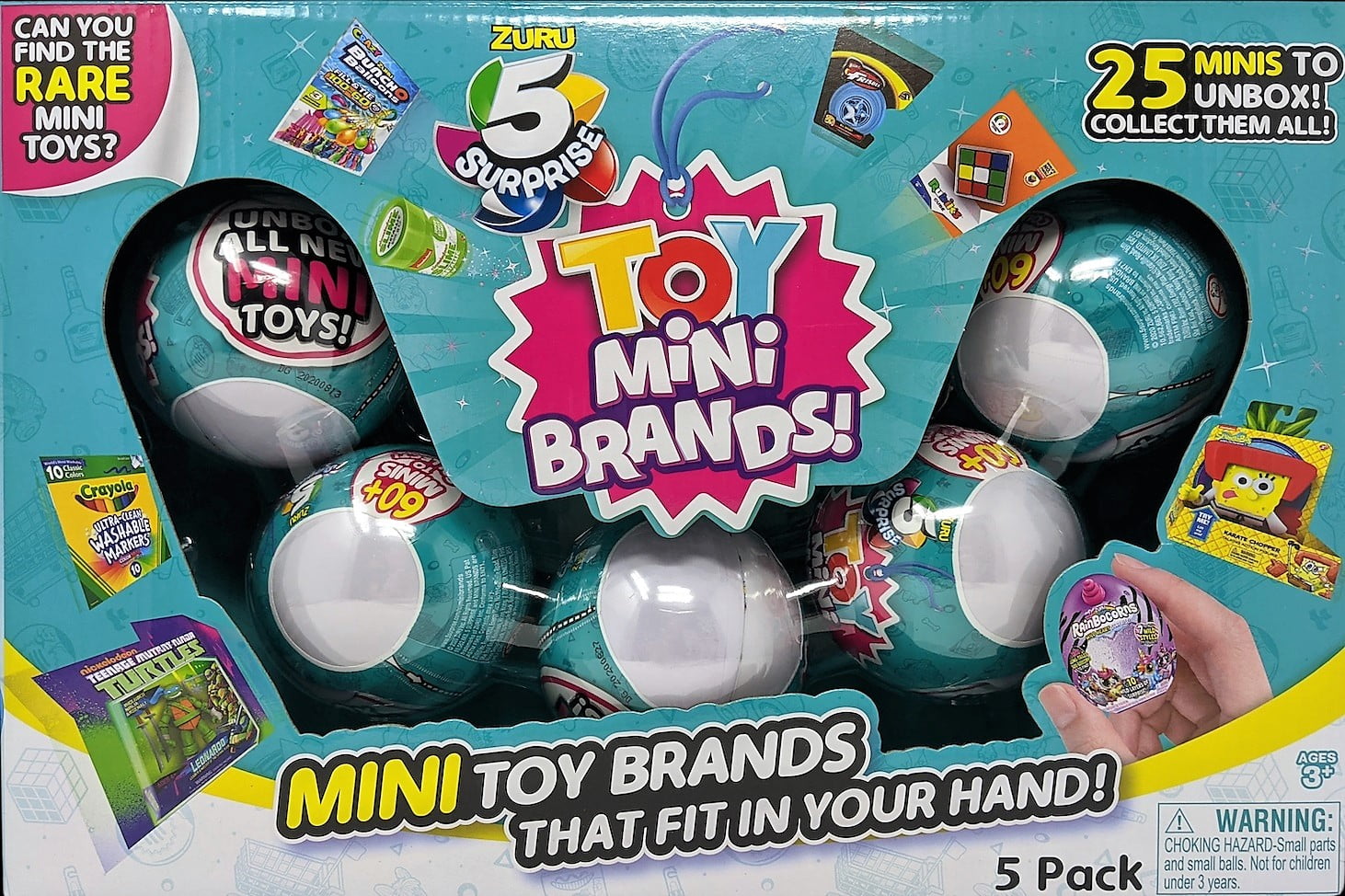 5 Surprise Toy Series Mini Brands Collectible Capsule Ball Toy by ZURU - 5 Pack