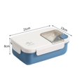 thumbnail image 3 of Bento Box 1 Set Meal Preservation Leak-proof Useful Stainless Steel Liner Lunch Box Utensil Set, 3 of 4