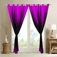 thumbnail image 4 of Abstract Ombre Curtains 30%-50% Blackout Purple Black Curtains & Drapes Bedroom,Gradient Geometry Striped Window Curtains,Geometric Stripes Window Treatments, 4 of 6