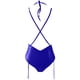 thumbnail image 3 of Gibobby Lencería sexy Lencería para mujer Plus Sizr Leather Teddy Body Lencería Sexy Recorte Cuello en V Lace Up Conjunto con Tanga(Azul G), 3 of 4