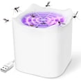 thumbnail image 1 of Lámpara antimosquitos, lámpara eléctrica antimosquitos para exteriores, lámpara antimoscas para interiores, USB, potente trampa para insectos, color blanco, 1 of 5