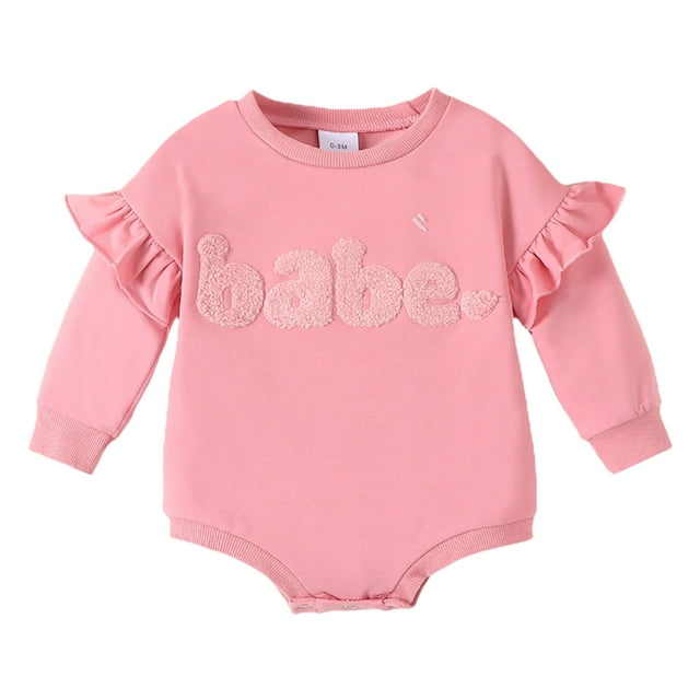 Gibobby Mameluco para niña Monos de triangular con estampado de de manga larga para el día de San Valentín para niñas pequeñas(Rojo, 6-12 Meses)