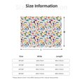 thumbnail image 5 of Yiaed Colorful Spots Print Blanket Throw Blanket Soft Cozy Flannel Blanket for Home Bed Sofa Couch Chair-40"x30", 5 of 6