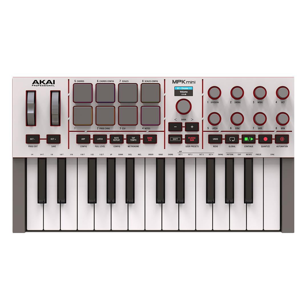 Free Shipping! AKAI Professional MPK Mini Play MK3 Portable