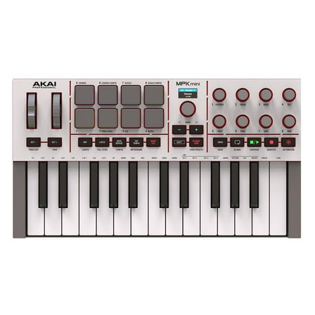 Akai Professional MPK Mini 4 25-Key MIDI Keyboard Controller - Grey