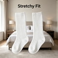 thumbnail image 4 of TELOLY 2Pairs Kids Socks,0-6 Months Girl Socks,Double-Needle Ribs Tube Socks,Style1, 4 of 7