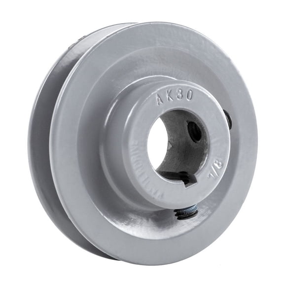 Masterdrive Cast Iron 3" Single Groove Pulley V Style Section A Belt 4L for 7/8" Shaft AK30-7/8