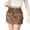 C-Brown374, variant on DHFJKG Womens Skirts Pu Leather Patchwork Fuffy Pencil Mini Skirt With Zip Slim Fit Bodycon Autumn Winter Soft Skirt