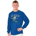 thumbnail image 5 of Alaska AK Last Frontier Smurfs Long Sleeve TShirt Men Women Brisco Brands M, 5 of 6