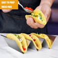 thumbnail image 4 of Soportes para tacos Ugagaf de acero inoxidable, juego de 6, aptos para horno, 4 of 6