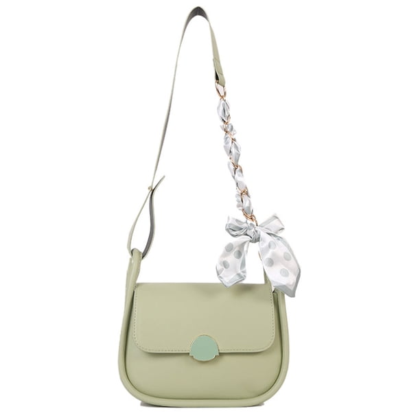 Bolso de hombro de PU nuevo de verano, bolso cuadrado pequeño, bolso de hombro de mujer verde