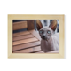 thumbnail image 1 of Animal Big Ear Cat fotografía dispara Escritorio de madera Arte Pintura 6x8 pulgadas marco de foto foto, 1 of 4