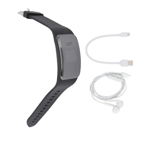 Reloj grabadora de voz Reproductor de MP3 de moda AI Smart HD Reducción de ruido Grabadora digital activada por voz Reloj neutro Inglés Negro 32 GB