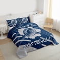 thumbnail image 3 of Homewish Sport Football Bedding Comforter Set 2pcs for Teens Boys Girls,Ball Gamer Twin Comforter Sets Microfiber,Grey Blue Breathable Bedding Set,Microfiber Bedroom Decor,Reversible, 3 of 8