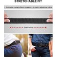 thumbnail image 5 of Cinturón para hombre, paquete de 2, cinturón trenzado elástico para hombre para pantalones vaqueros casuales de caza de golf, 1 3/8 pulgadas oso de fresa Electrónica, 5 of 5