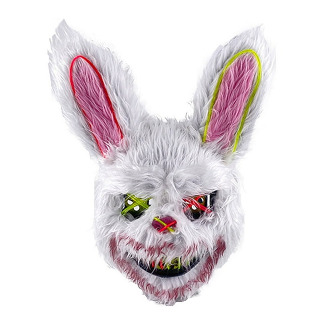 Binwennn BESSEEK Scary Rabbit Bunny Head Props Party Party 9 Party