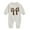 Grey, variant on Amzcrzy Baby Romper 0-18 Months Unisex Cotton Long Sleeve Baby Girl Clothes Round Neck Bow Print Baby Boy Onesies Newborn Infant Summer Romper