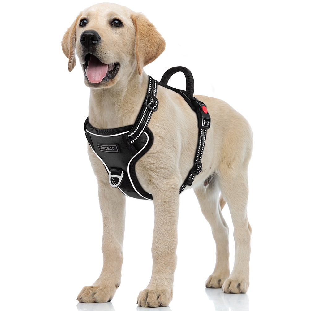Petacc Durable Dog Harness Adjustable Pet Harness Reflective Strip