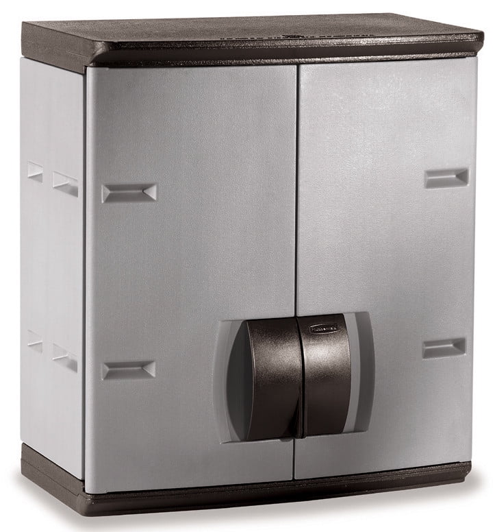 Rubbermaid 788800michr 24 Mica And Charcoal Wall Cabinet