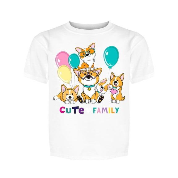 Corgi Family Tee Girl's -Image by Shutterstock