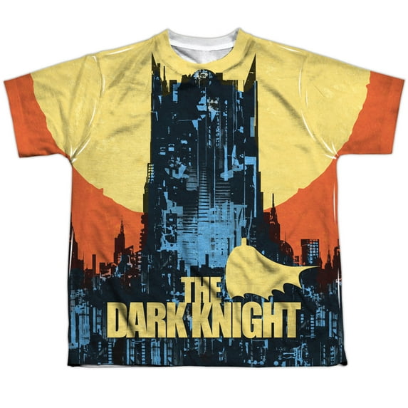 Batman - Bat Building - Youth Short Sleeve Shirt - Medium
