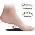 thumbnail image 6 of Dr. Foot's Arch Support Shoe Insoles for Flat Feet, Gel Arch Inserts for Plantar Fasciitis, Adhesive Arch Pad for Relieve Pressure and Feet Pain- 3 Pairs (Black, 3 Count (Pack of 1)), 6 of 11