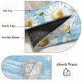 thumbnail image 6 of 5'x7' Area Rugs for Living Room Bedroom, Blue Easter Bunny Washable Rug Carpet Runner Indoor Outdoor, Spring Daisy Modern Ombre Striped Non Slip Floor Mats Area Rug for Kitchen, Nursery, 6 of 8