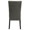 thumbnail image 5 of Pemberly Row Modern 19.5" Bonded Leather Chair in Gray (Set of 2), 5 of 8