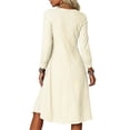thumbnail image 5 of Omexry Cute Summer Dresses Women's Fashion And Leisure Splicing Long Sleeve Round Neck Loose And Comfortable Dress, 5 of 7