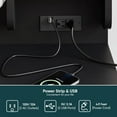 thumbnail image 4 of 47" Vanity Desk with Lights, Makeup Vanity Set with Charging Station, Dressing Table with 5 Drawers and Cabinet, Vanity Mirror 3 Lighting Color Adjustable, Black, 4 of 6