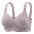 thumbnail image 2 of BiZtdJrK Sales Today, Womens No Underwire Bras Plus Size Comfort Soft Bras Supportive Bralettes Thin Cup Padded Bras for Women Purple S, 2 of 4