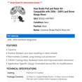 thumbnail image 2 of Rear Brake Pad and Rotor Kit - Compatible with 2006 - 2009 Land Rover Range Rover 2007 2008, 2 of 2