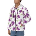 thumbnail image 3 of Naloa Orchids Flowers Men’s Hoodies, Zip up Hoodie, Sweatshirts,Hoodies for Men Sizes S-3XL-X-Large, 3 of 5