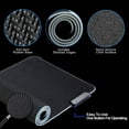 thumbnail image 4 of Alfombrilla de ratón RGB XXL para juegos - Alfombrilla de ratón multicolor iluminada con LED - 800 x 300 mm - Superficie antideslizante para jugadores de PC y Mac - Color negro, 4 of 4