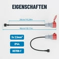 thumbnail image 5 of Powerful Schuko to CEE Coupling 11KW EV Charger Adapter Convert Schuko to CEE 5P, 5 of 12