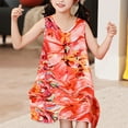 thumbnail image 6 of Edvintorg 1-9 Years Pajama Dress for Kids Soft Comfy Casual Nightgown Dress Loungewear Children's Girls Scoop Neck Floral Princess Sundress Sleep Dress for Kids, 6 of 6