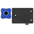 thumbnail image 2 of Cerradura inteligente con huella dactilar para el hogar, gabinete de aleación de aluminio, cerradura pequeña eléctrica para cajón de gabinete, forma de flor, azul, 2 of 14