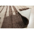 thumbnail image 4 of EORC AK10BN5X8 Hand-Knotted Wool Art Deco Rug, 5' x 8', Brown Area Rug, 4 of 5